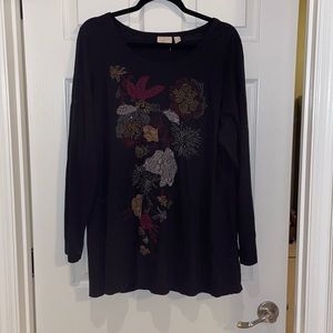 LOGO Long Sleeve Embroidered Tee